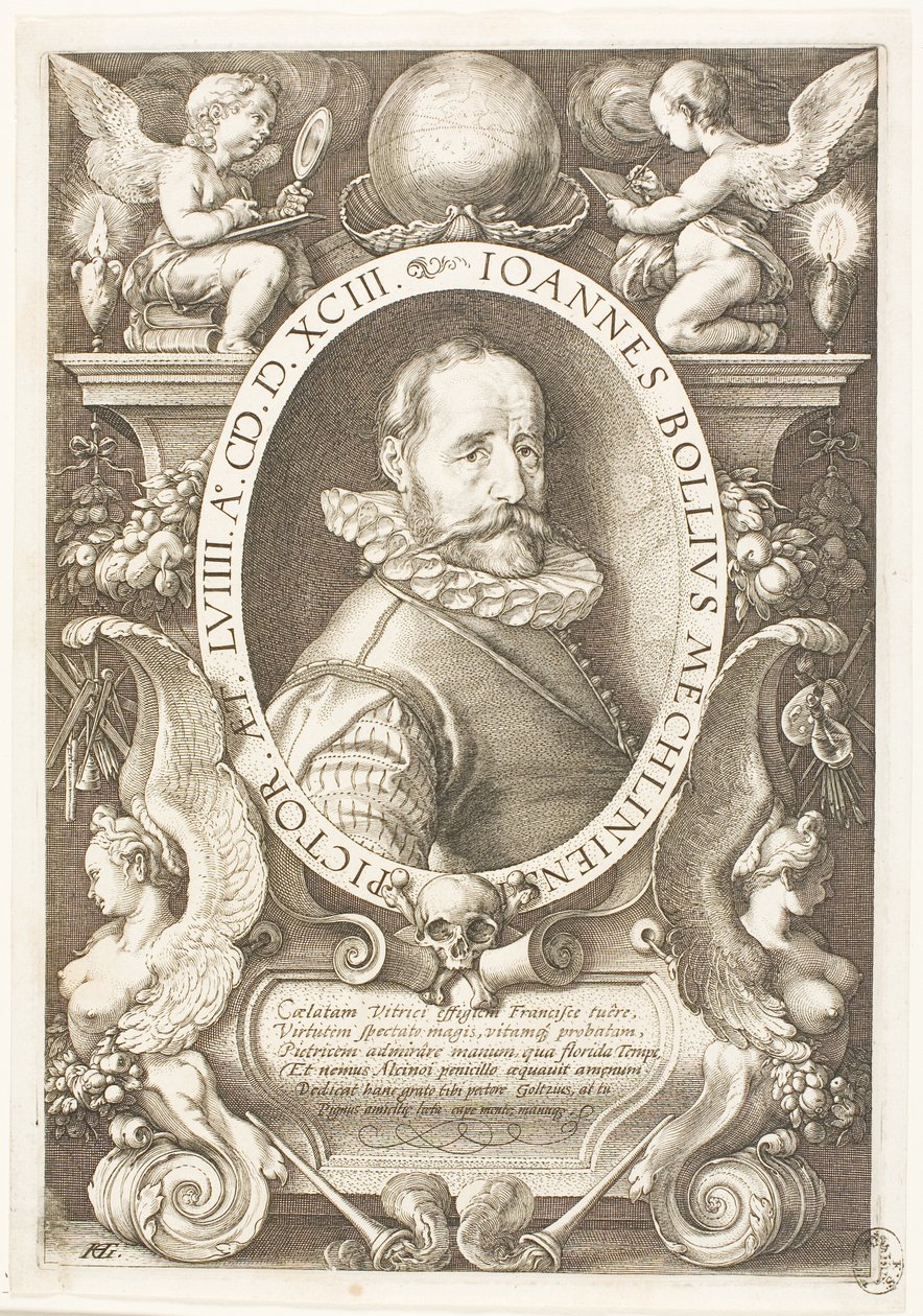 Bol, Hans (1534-1593) peintre de Malines, à partir de 1591 à Amsterdam - Hendrick Goltzius