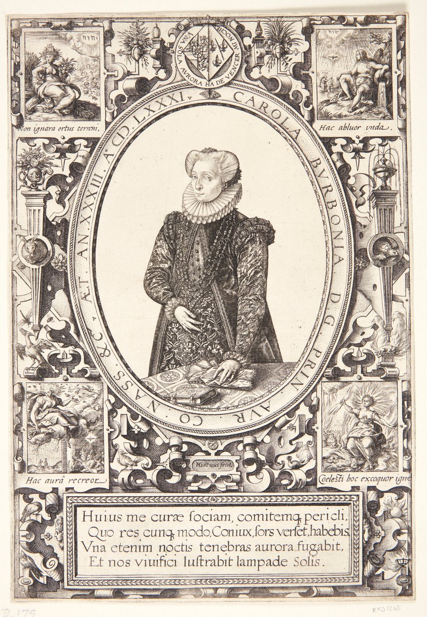 Charlotte de Bourbon - Hendrick Goltzius
