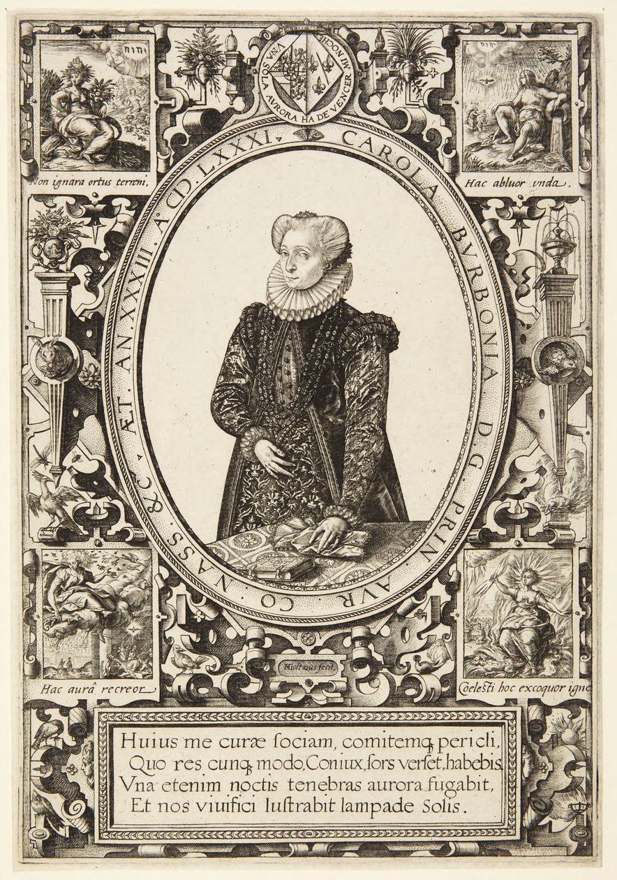 Charlotte de Bourbon - Hendrick Goltzius