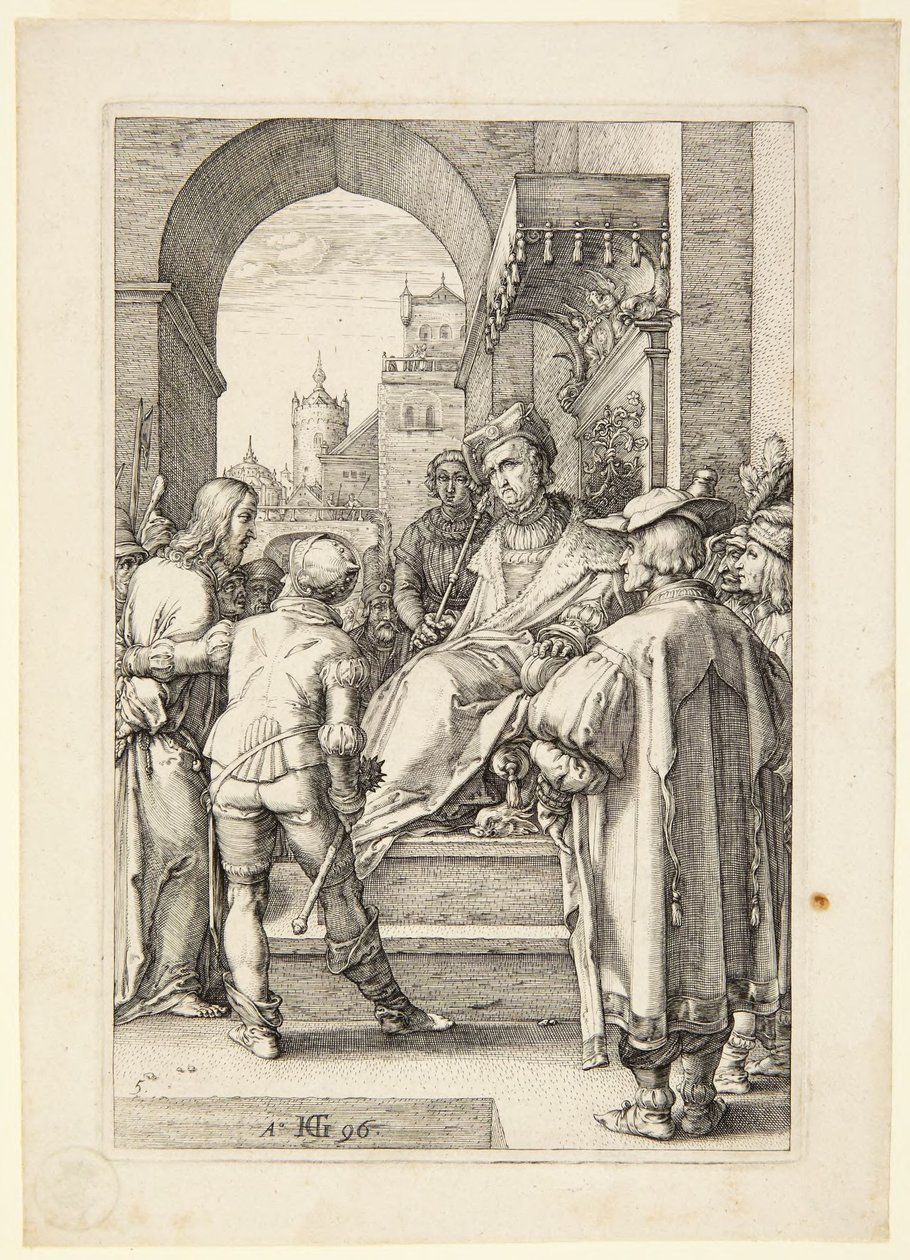 Le Christ devant Pilate - Hendrick Goltzius