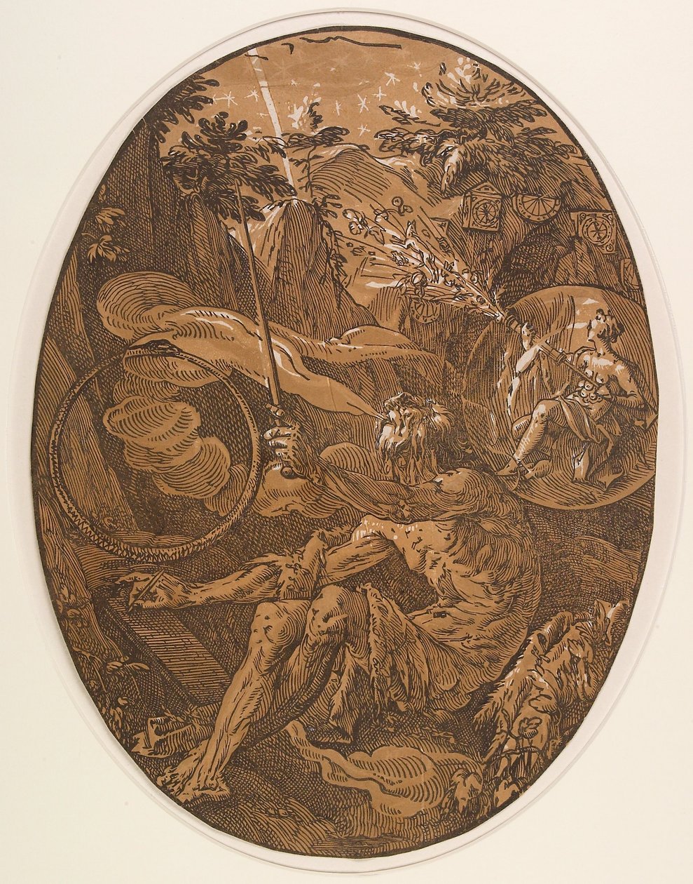 Demogorgon in der Höhle der Ewigkeit - Hendrick Goltzius