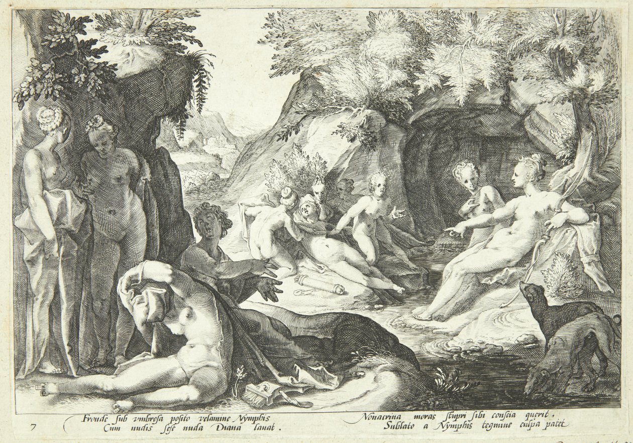 Diane découvre la grossesse de Callisto - Hendrick Goltzius