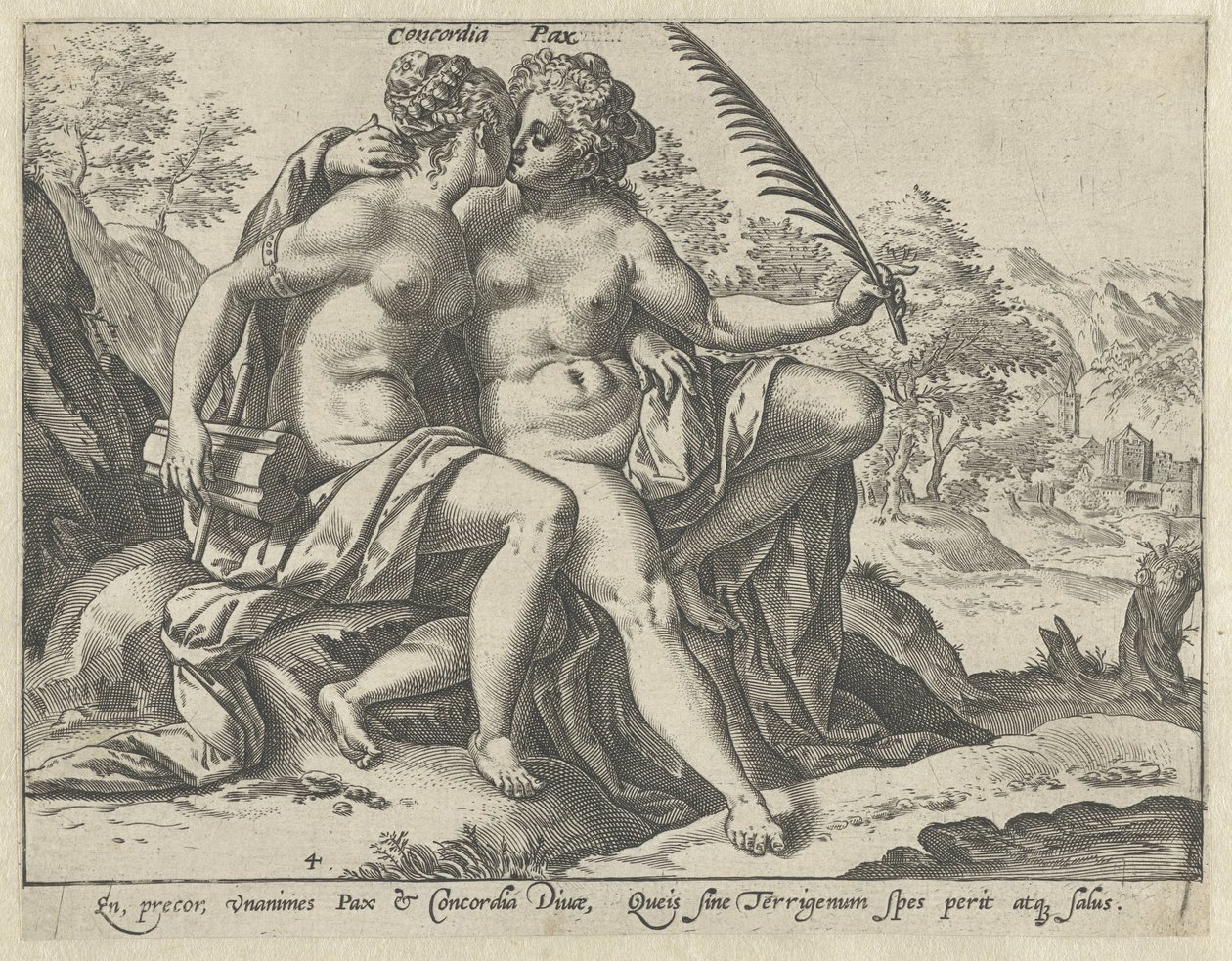 Concorde et Paix - Hendrick Goltzius