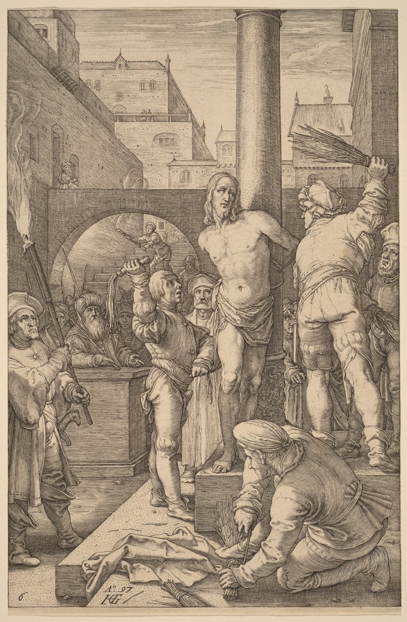 Flagellation of Christ - Hendrick Goltzius