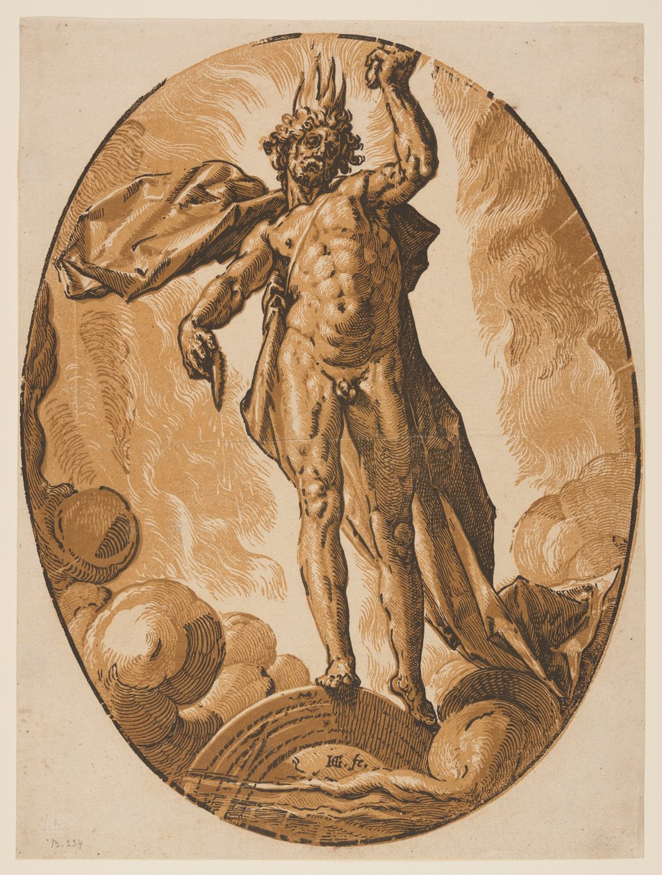 Hélios, extrait de Les divinités - Hendrick Goltzius