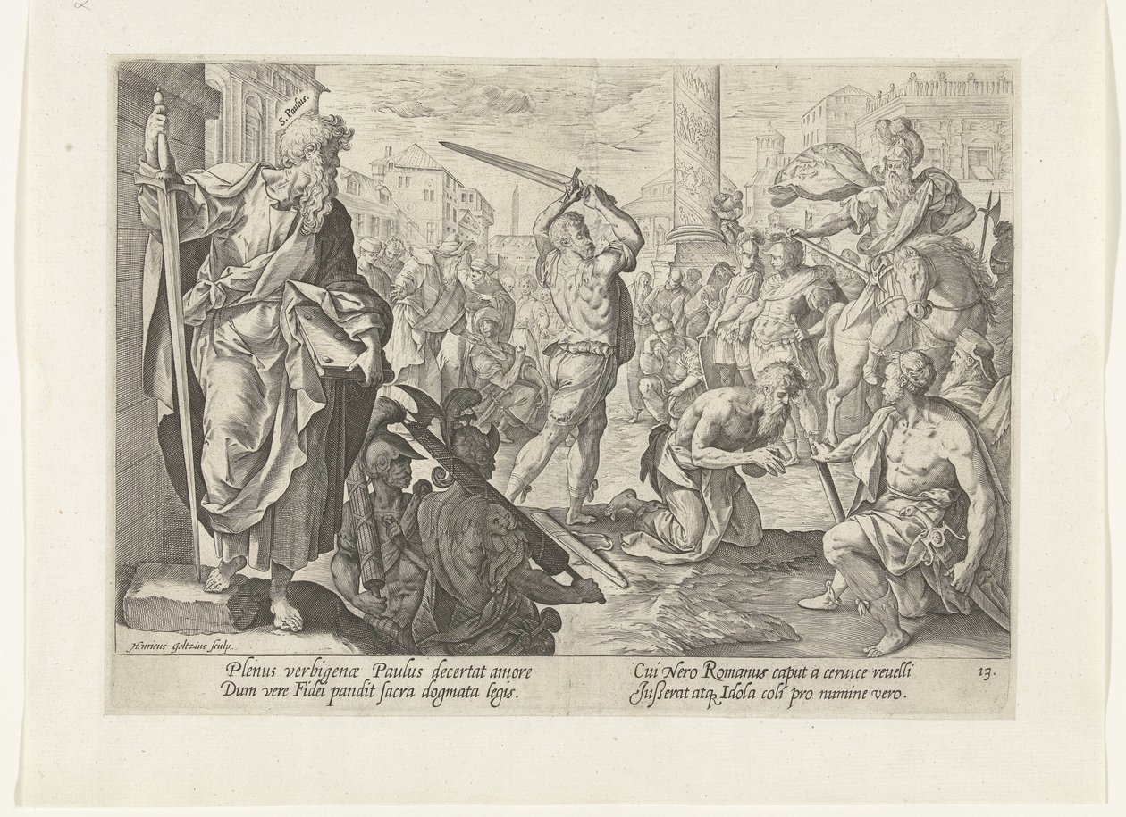 Le martyre de Paul - Hendrick Goltzius