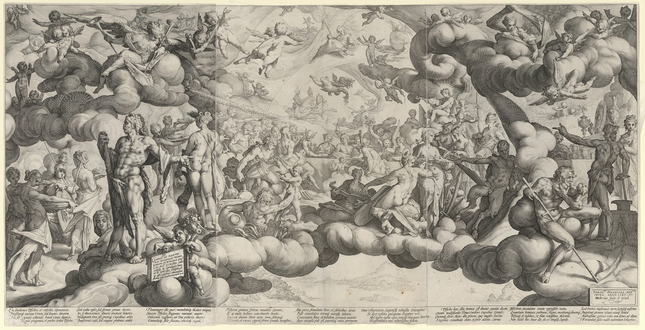 Le mariage de Cupidon et de Psyché - Hendrick Goltzius