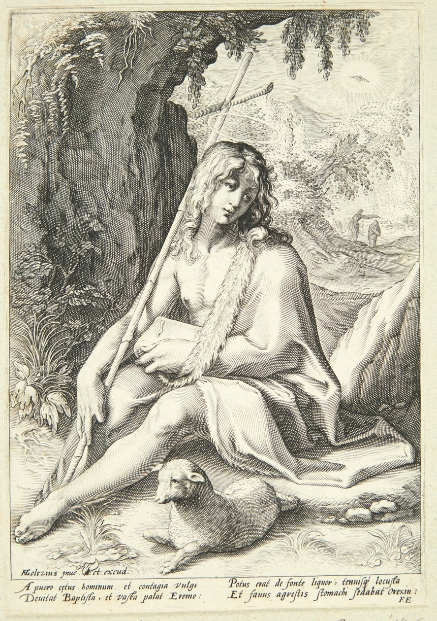 Jean-Baptiste dans le désert - Hendrick Goltzius