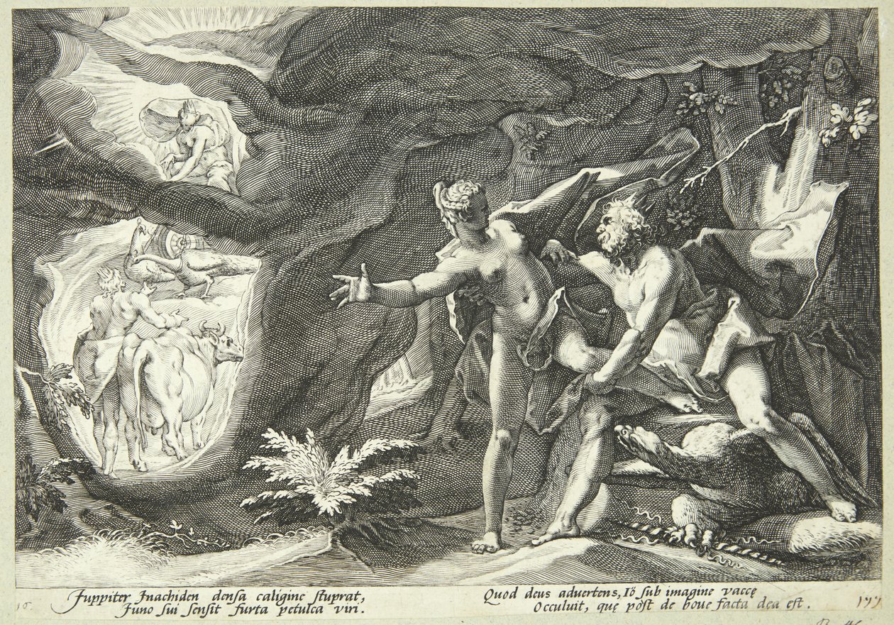 Jupiter et Io - Hendrick Goltzius
