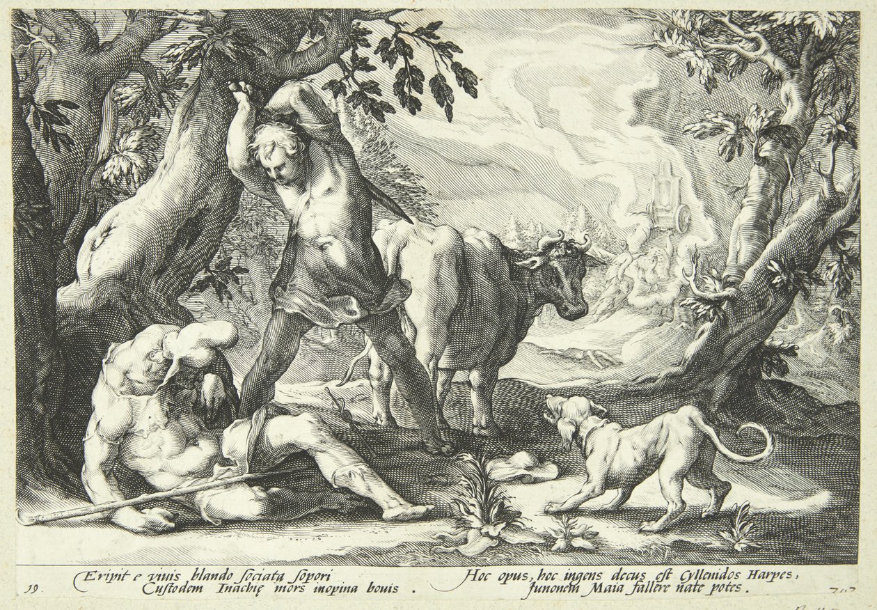 Mercure tuant Argus - Hendrick Goltzius