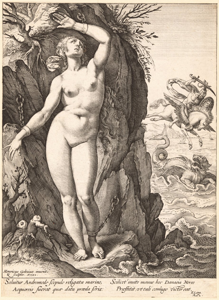 Persée délivrant Andromède - Hendrick Goltzius