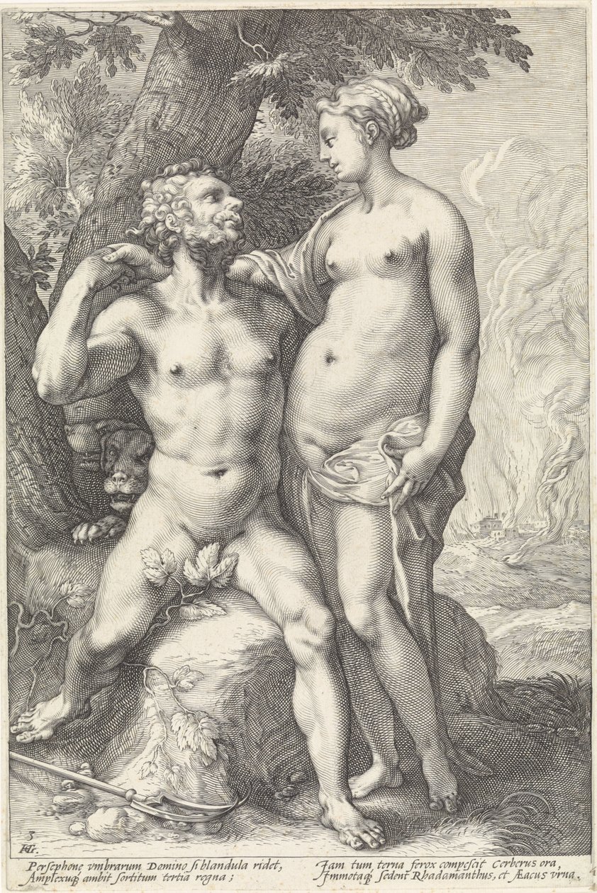 Pluton et Proserpine - Hendrick Goltzius