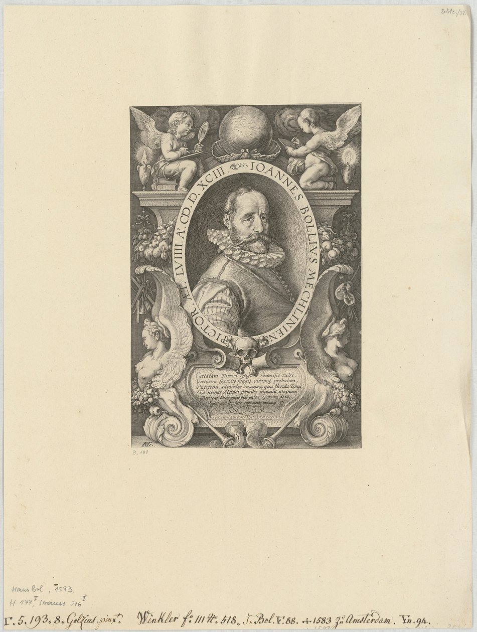 Portrait de Hans Bol - Hendrick Goltzius