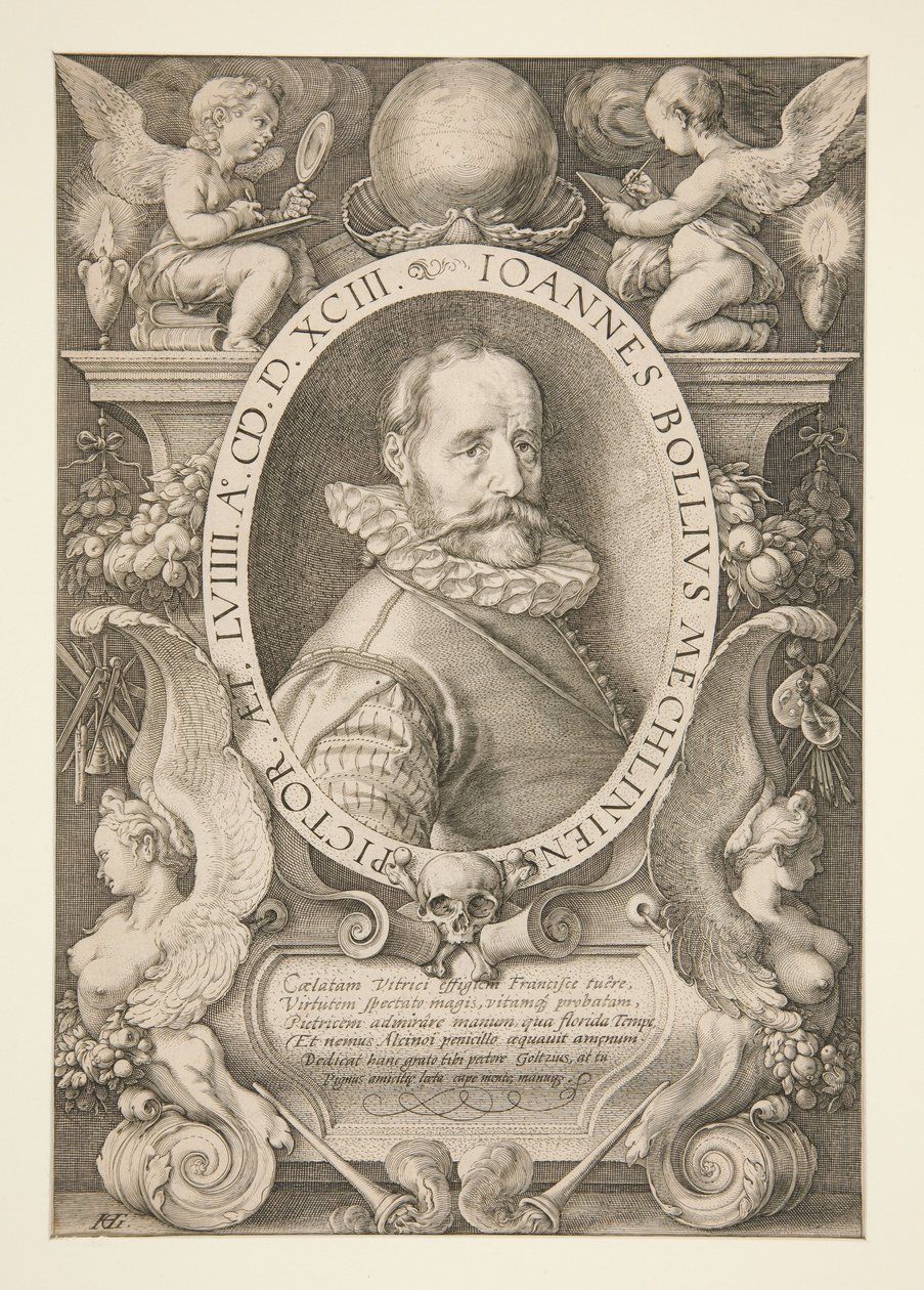 Portrait de Hans Bol - Hendrick Goltzius