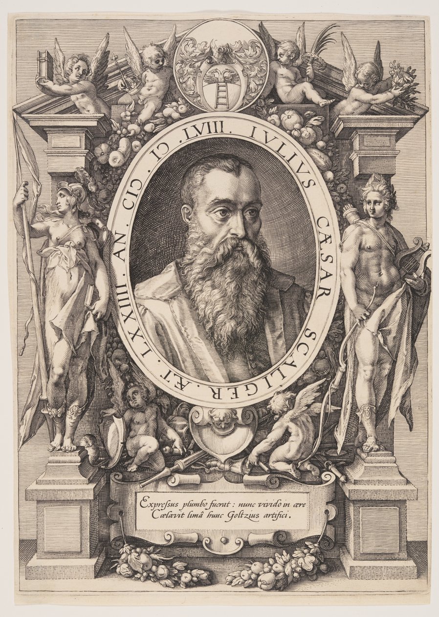 Portrait de Jules César Scaliger - Hendrick Goltzius