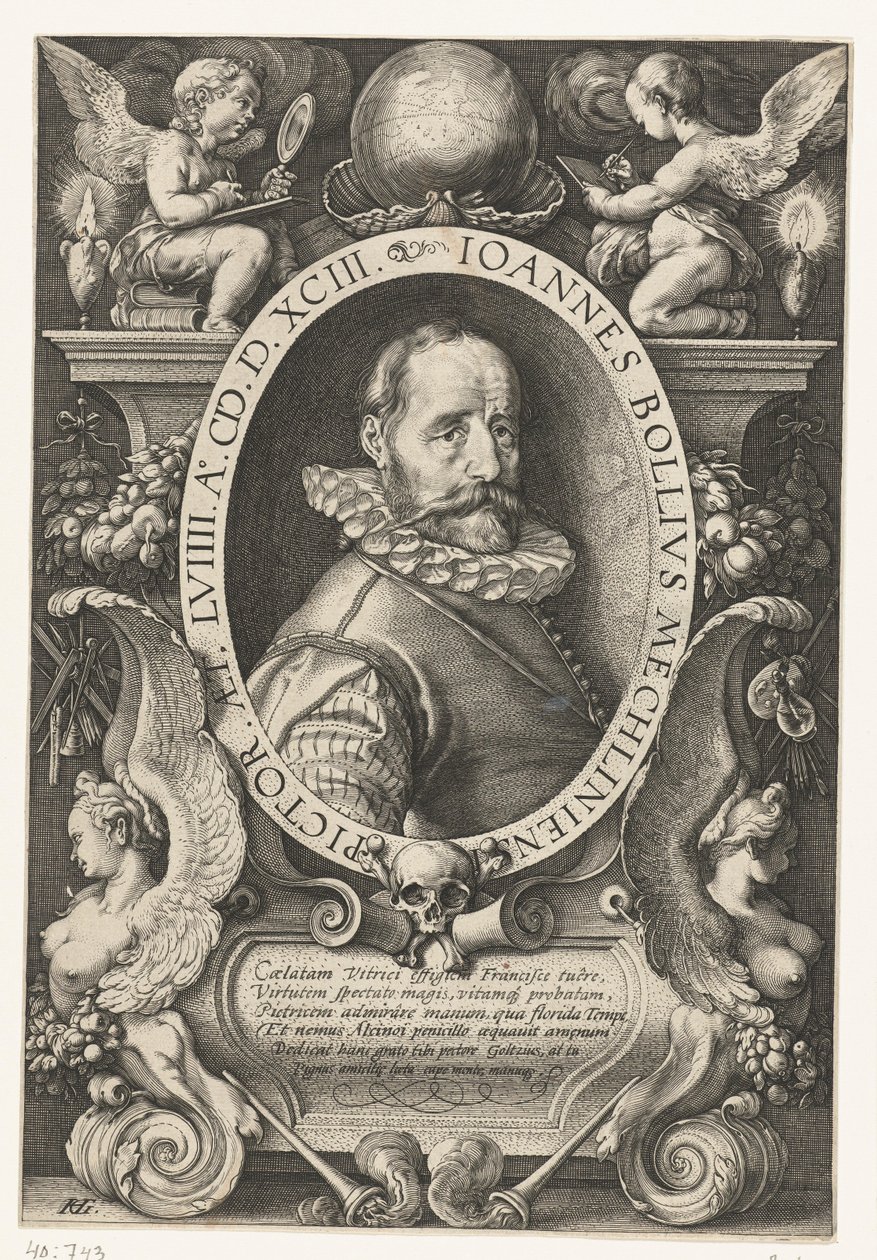 Portrait de Hans Bol - Hendrick Goltzius