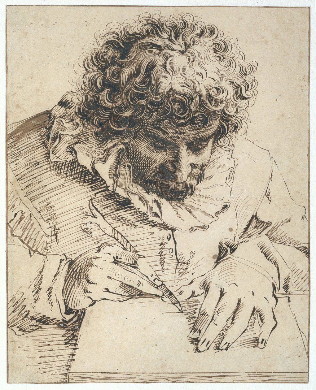 Portrait de Gillis van Breen, dessinateur ou graveur sur bois - Hendrick Goltzius