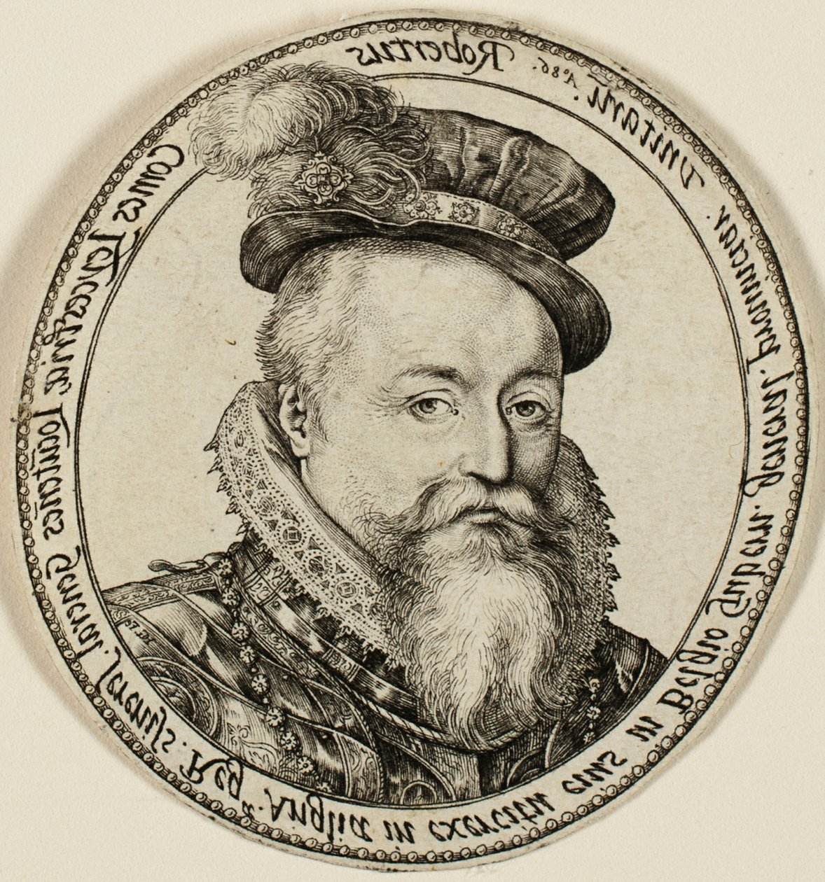 Robert Dudley, Comte de Leicester (1532-1588), noble anglais, gouverneur général des Provinces-Unies en 1585-87 - Hendrick Goltzius