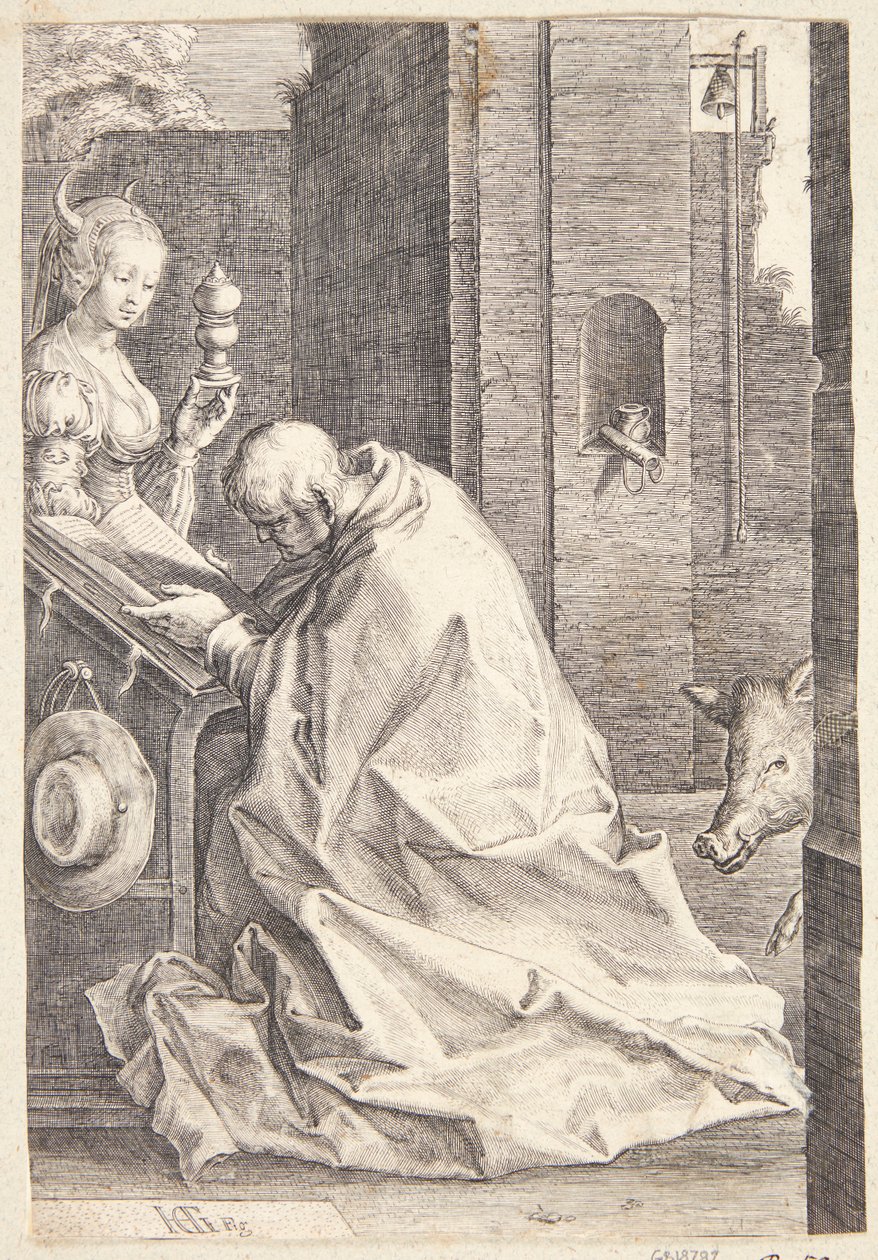 Les tentations de saint Antoine - Hendrick Goltzius