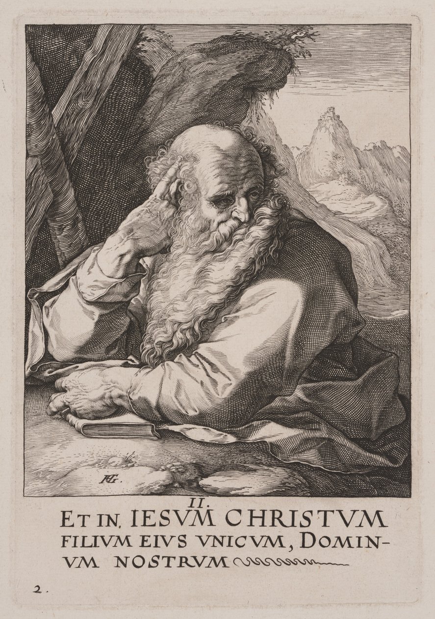 Saint André, du Christ, des Apôtres et de Saint Paul avec le Credo - Hendrick Goltzius