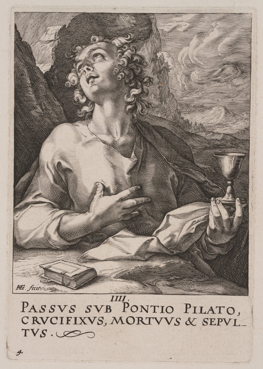 St Jean, du Christ, des Apôtres et de St Paul avec le Credo - Hendrick Goltzius