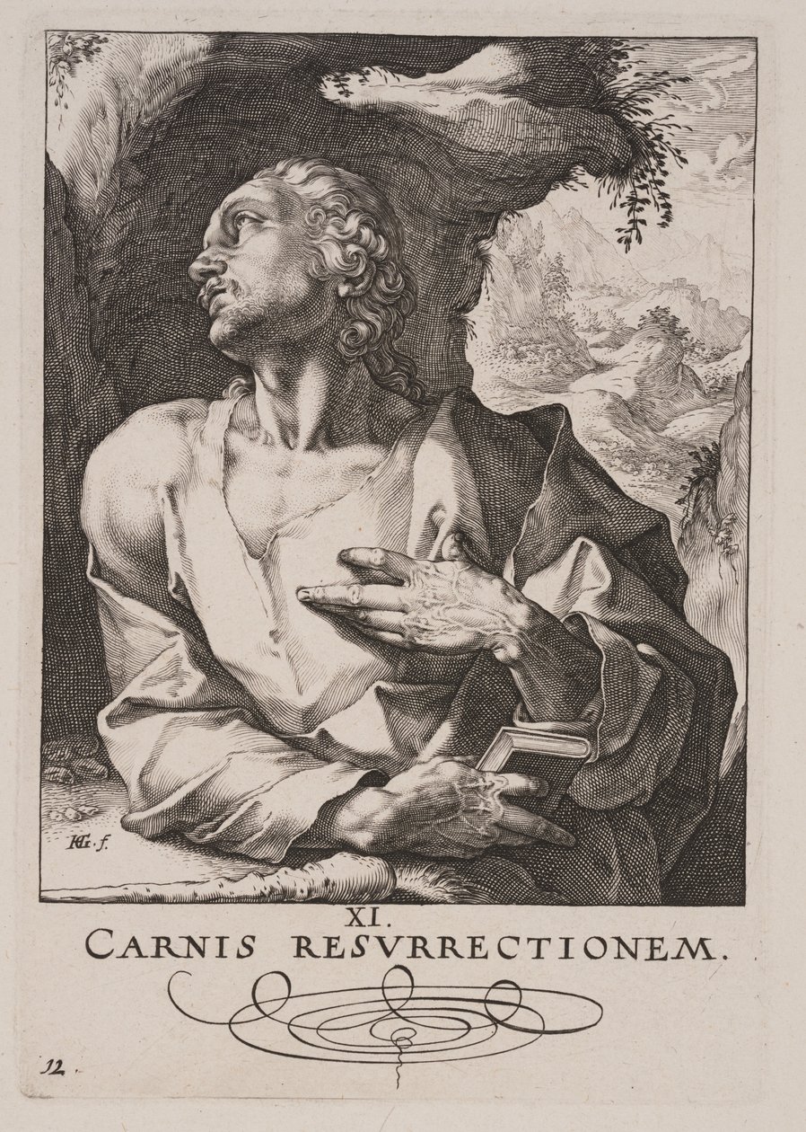 St Jude Thaddée, du Christ, des Apôtres et de St Paul avec le Credo - Hendrick Goltzius