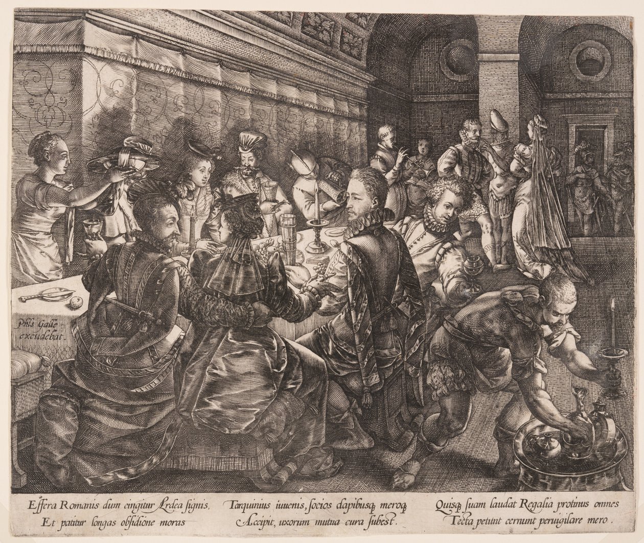 Le banquet de Tarquinius Collatinus, tiré de L