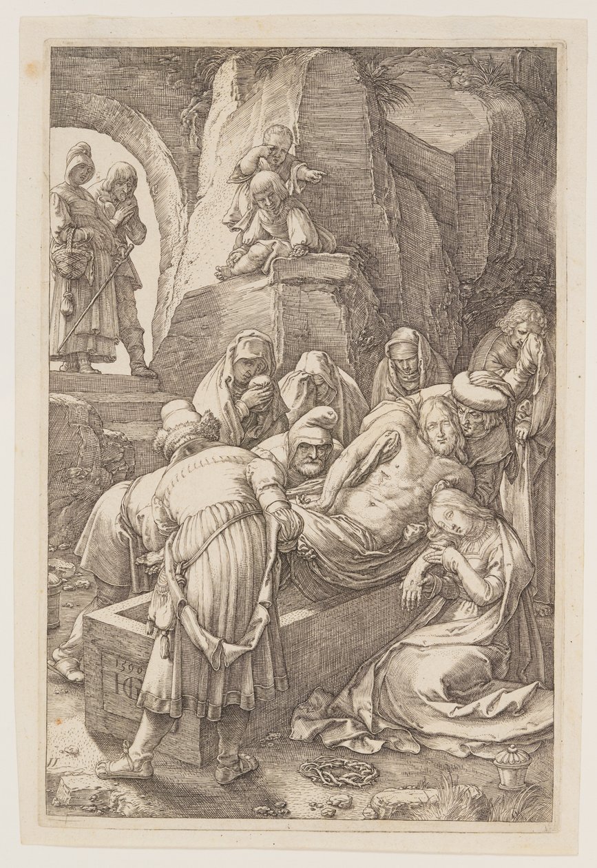 La mise au tombeau, extrait de La Passion - Hendrick Goltzius
