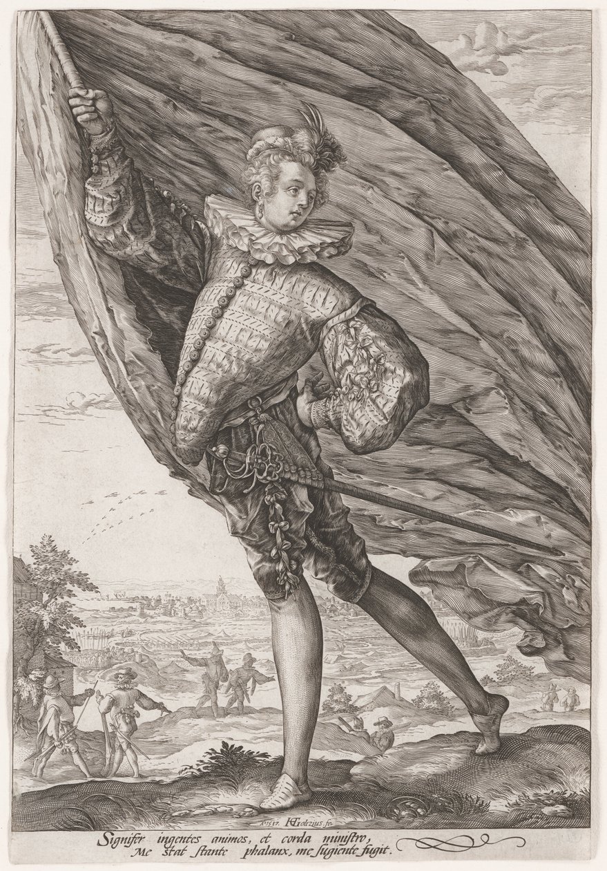 Le grand porte-étendard - Hendrick Goltzius
