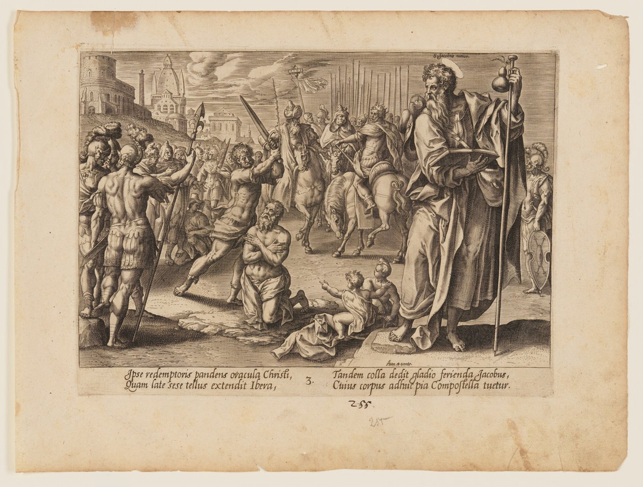 Le martyre de saint Jacques Majeur, extrait du Martyre du Christ et des Apôtres - Hendrick Goltzius