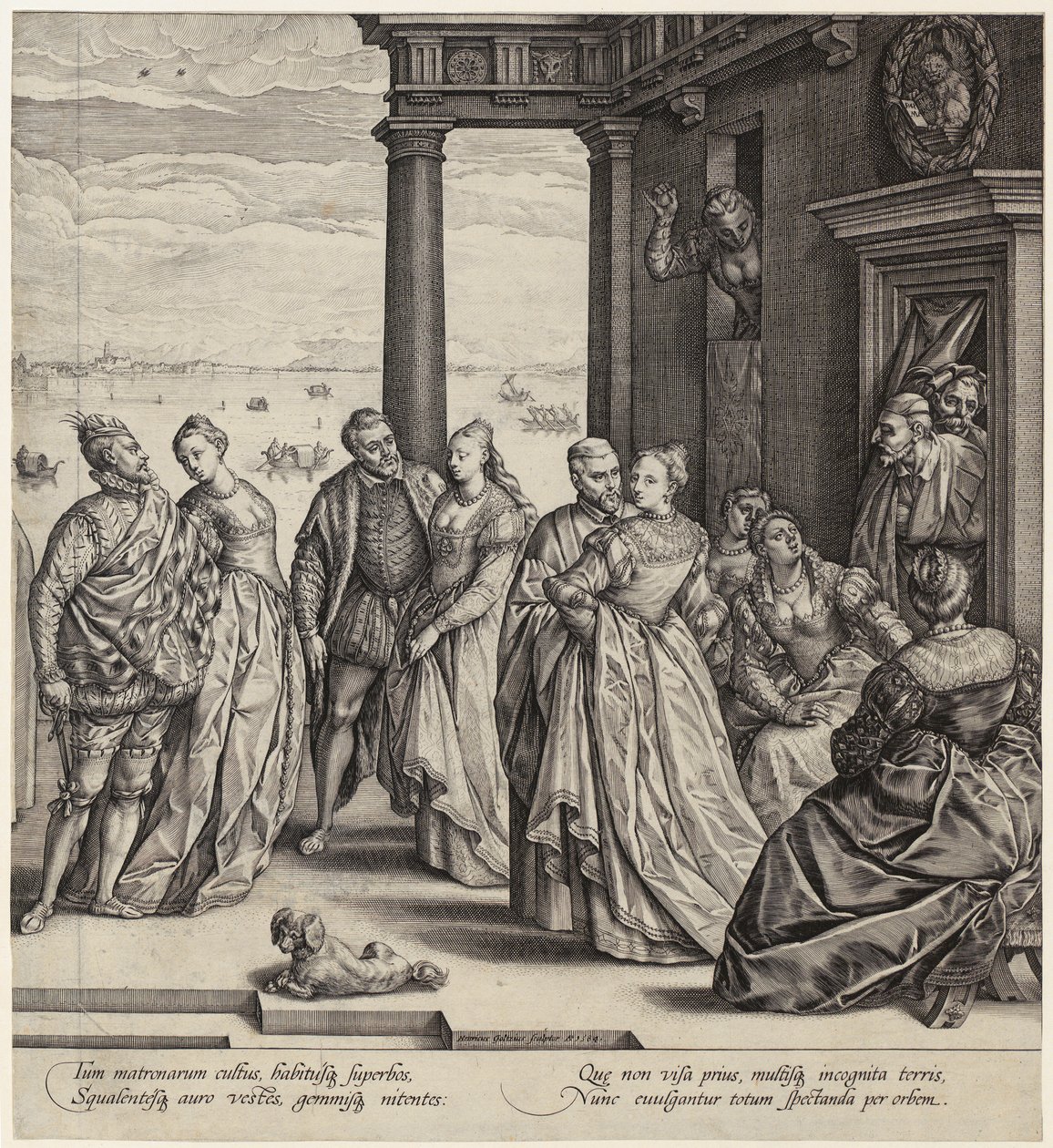 Mariage vénitien [moitié droite de la page] - Hendrick Goltzius