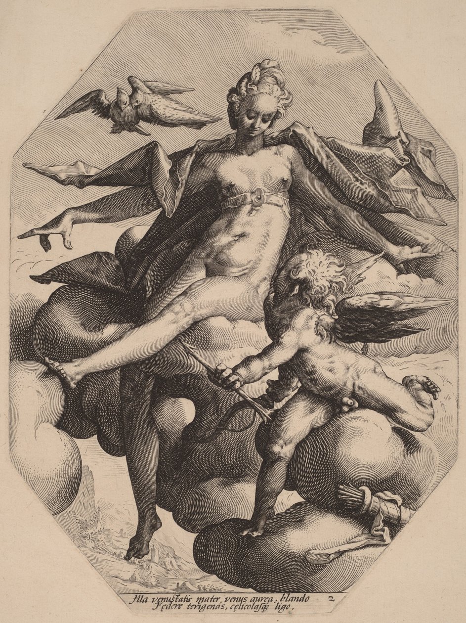 Vénus et Cupidon - Hendrick Goltzius