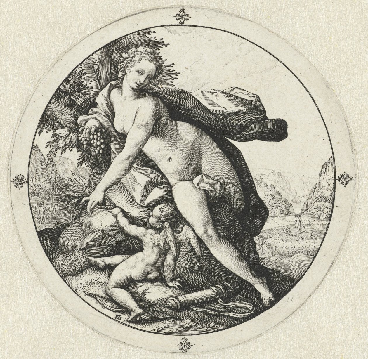 Vénus et Cupidon - Hendrick Goltzius
