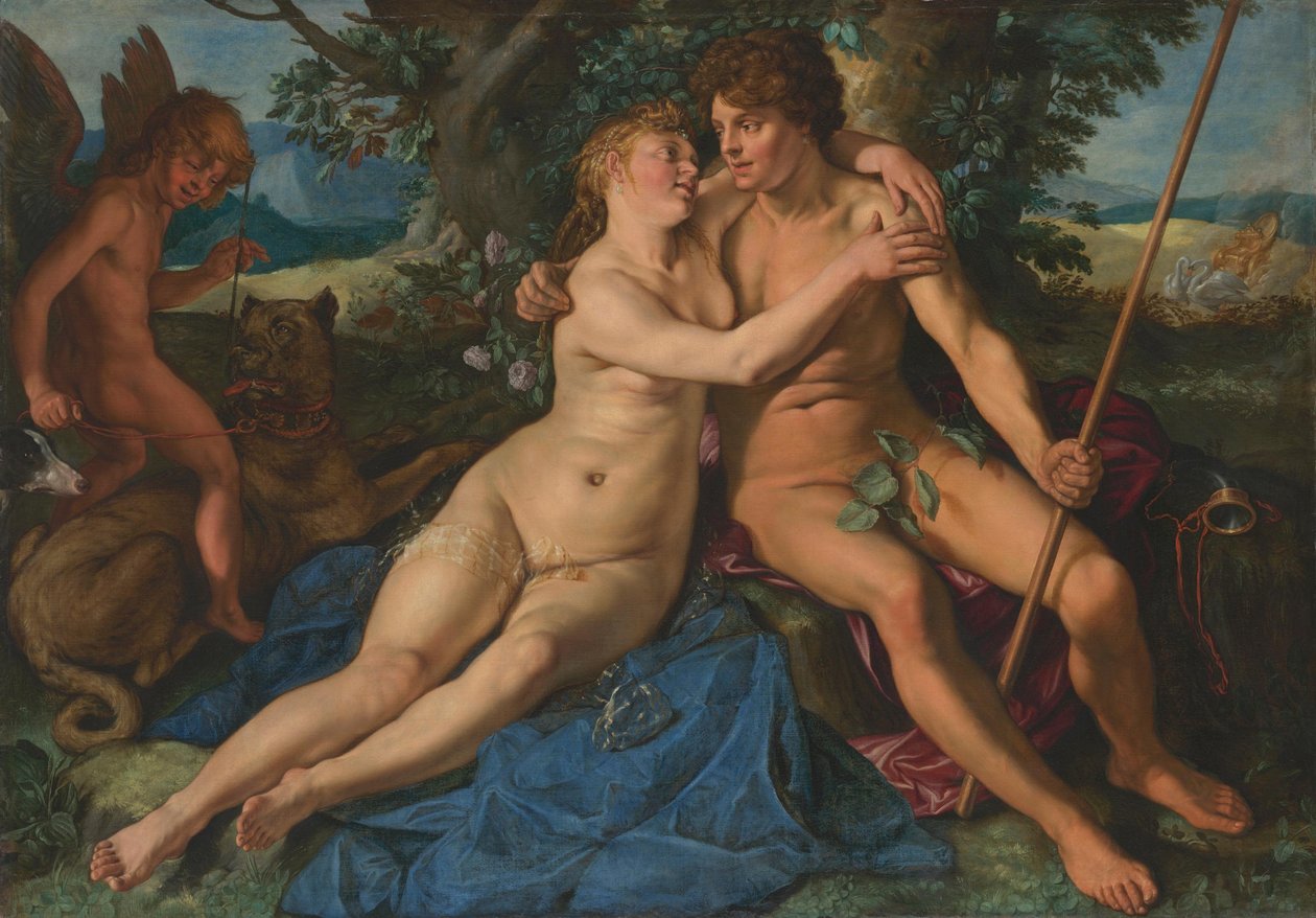 Vénus et Adonis - Hendrick Goltzius