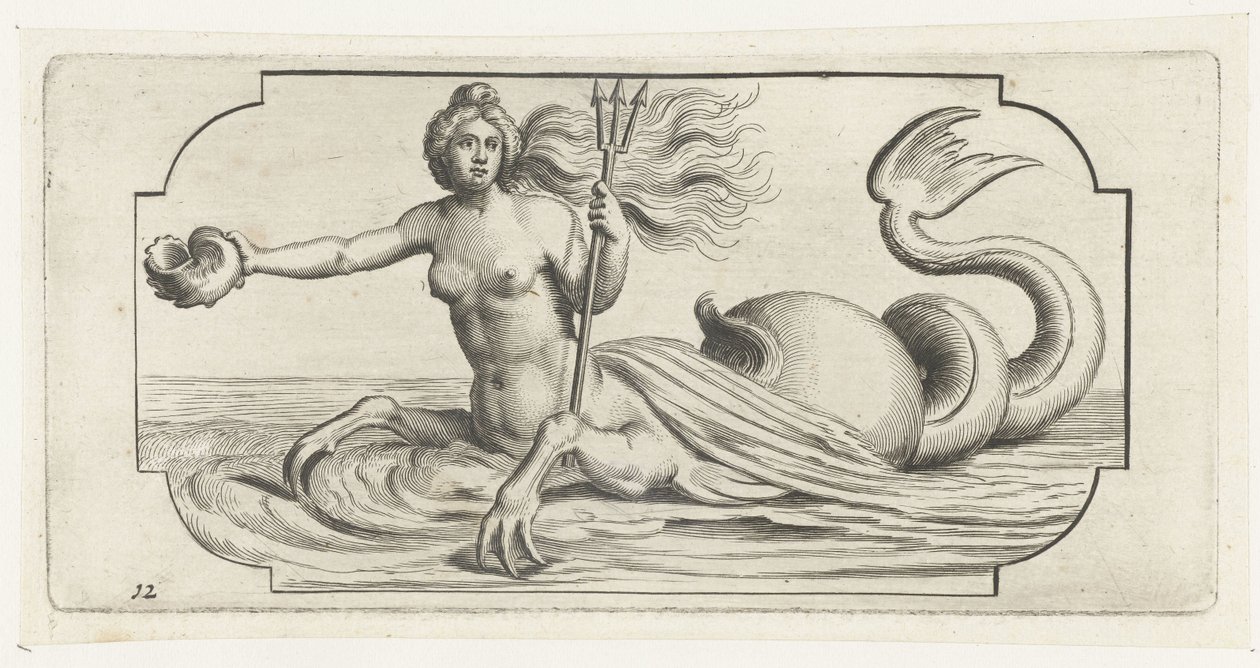 Figure féminine avec trident de Neptune - Hendrick de Keyser (I)