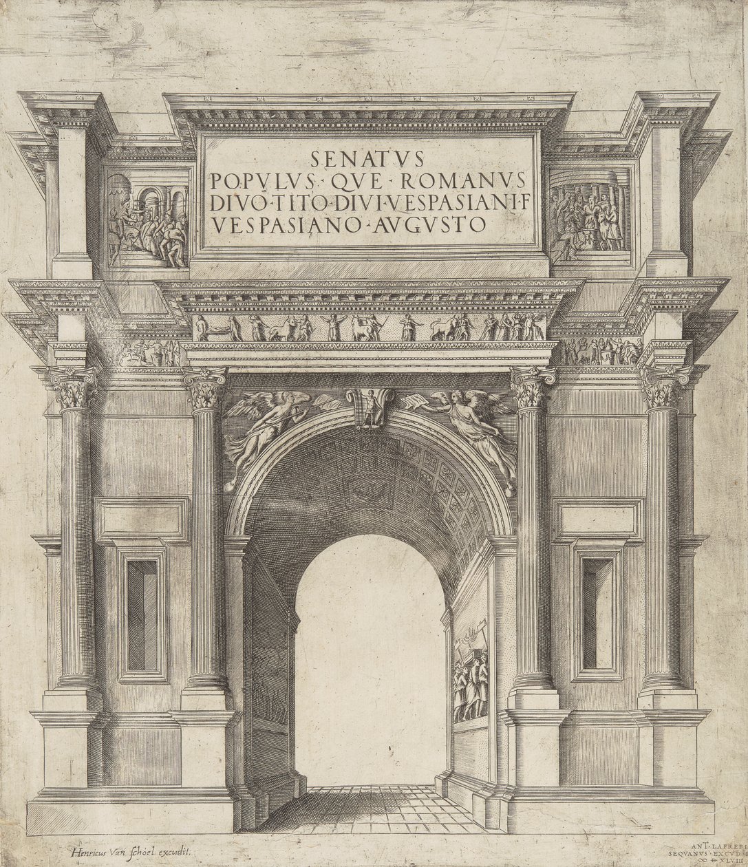 Senatus Populus Que Romanus Divo Tito Divi Vespasiani Filio Vespasiano Augusto - Hendrick van Schoel
