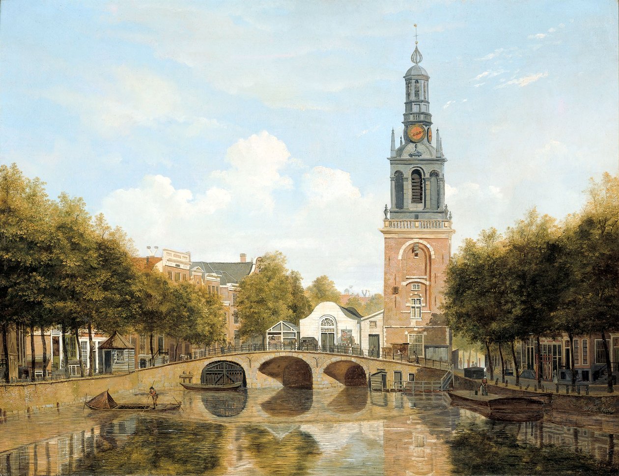 Le Torensluis et le Jan Roodenpoortstoren à Amsterdam - Hendrik Gerrit ten Cate