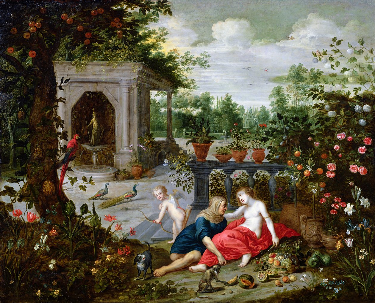 Vertumne et Pomone - Hendrik van the Elder Balen