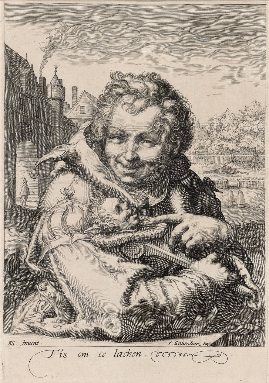 Le Fou, gravé par I. Sauredam - Hendrik (after) Goltzius