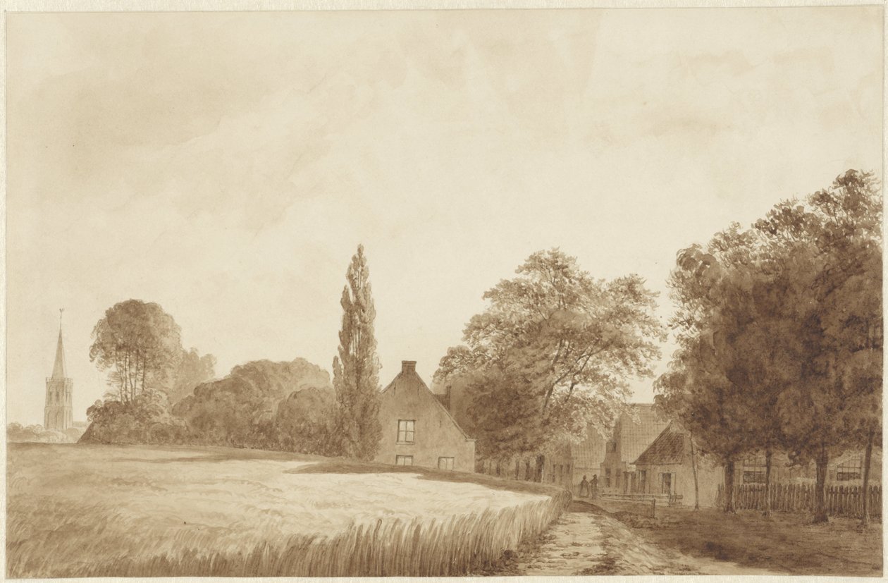 Vue de quelques maisons et d