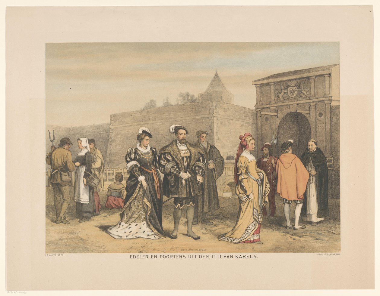 Nobles et bourgeois du XVIe siècle (Série de vingt-quatre planches d