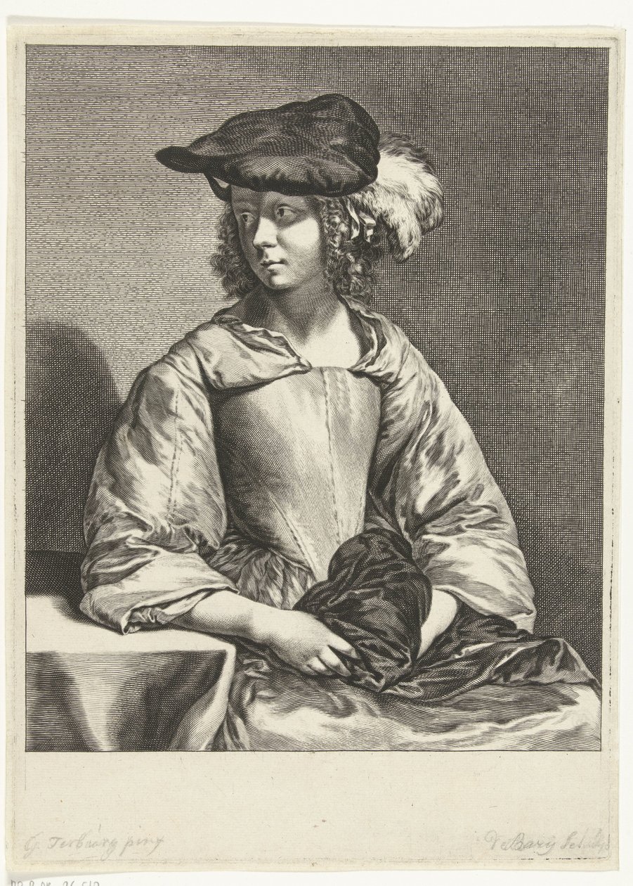 Jeune femme au béret - Hendrik Bary