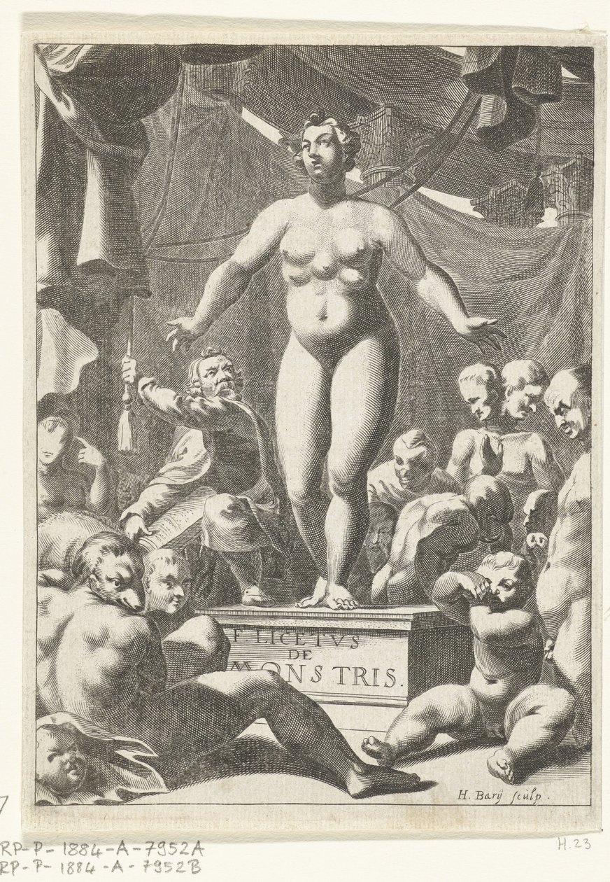 Femme nue avec cinq seins - Hendrik Bary