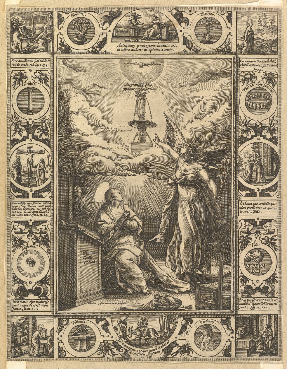 Ave Maria, des Scènes Allégoriques sur la Vie du Christ, des Allégories Chrétiennes et Profanes - Hendrik Goltzius