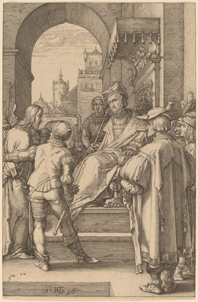 Le Christ devant Pilate - Hendrik Goltzius