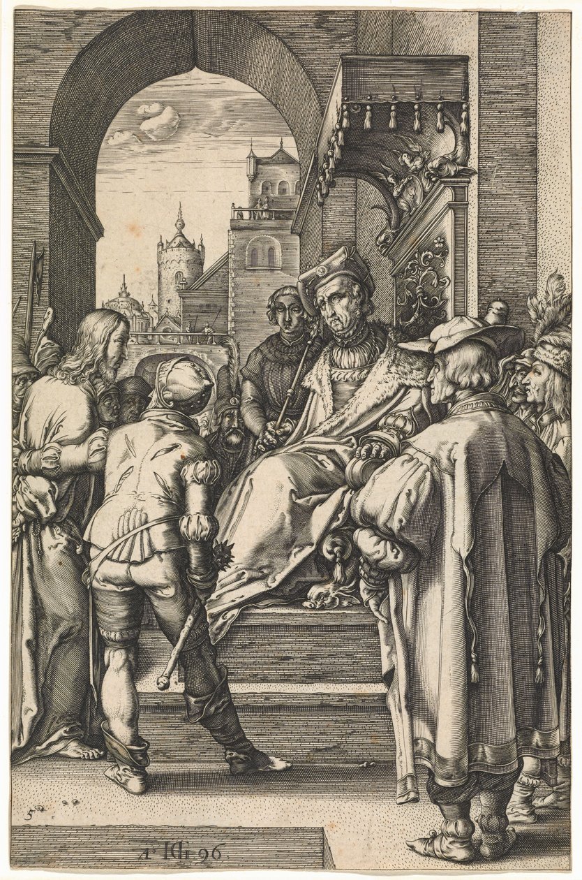 Le Christ devant Pilate - Hendrik Goltzius