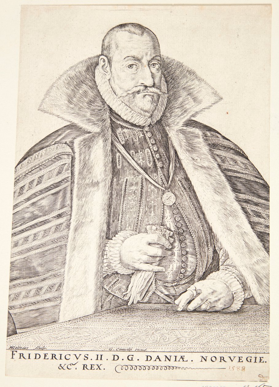 Danois : Frederik II, roi du Danemark et de Norvège - Hendrik Goltzius