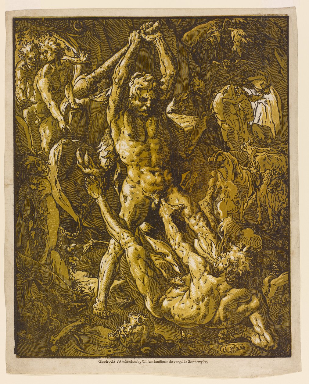 Hercule et Cacus, 1588 - Hendrik Goltzius