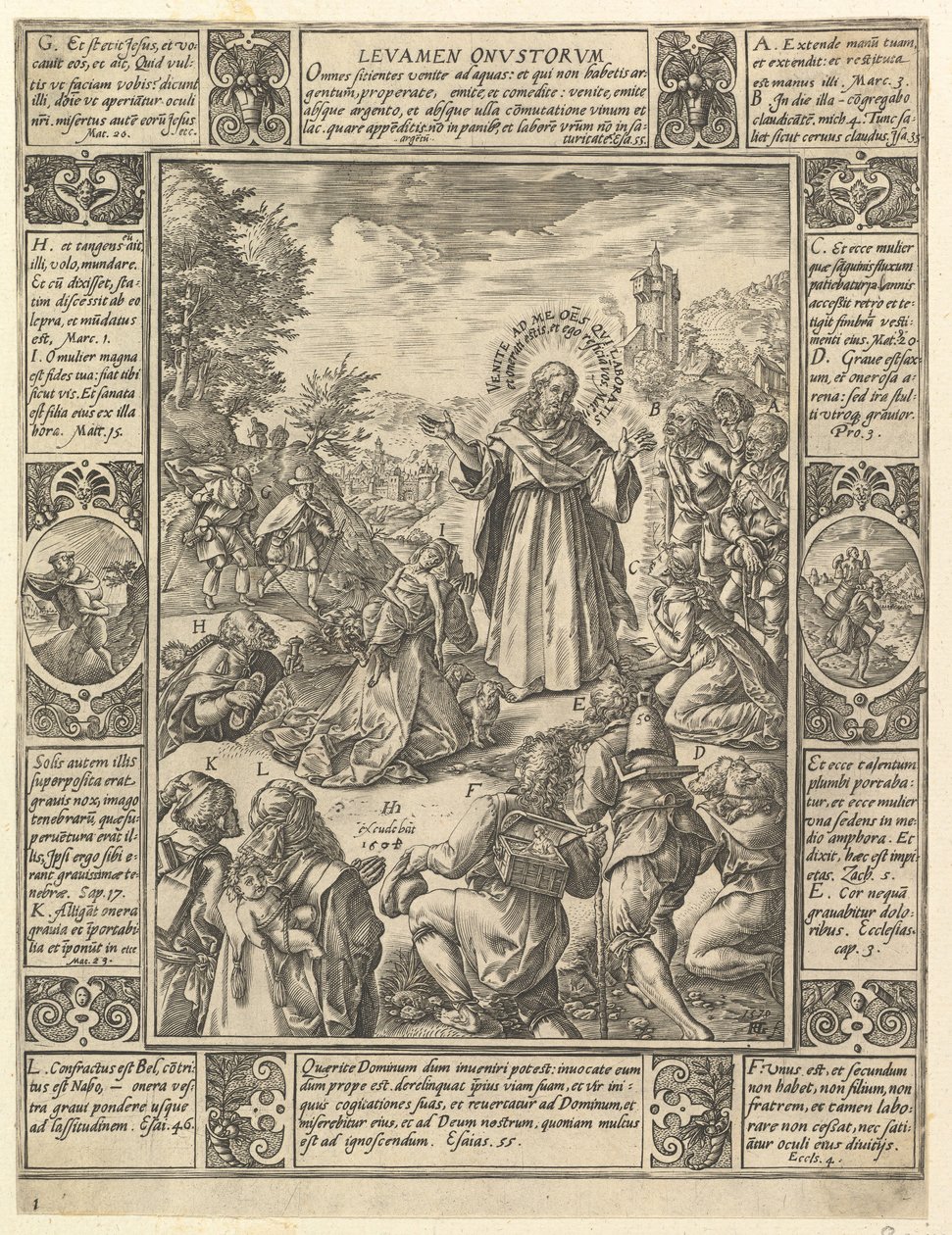 Levamen Onostrorum, des Allégories de la Foi Chrétienne - Hendrik Goltzius