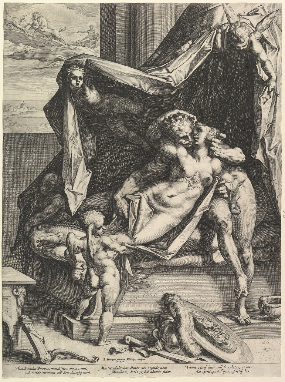 Mars et Vénus, 1588 - Hendrik Goltzius